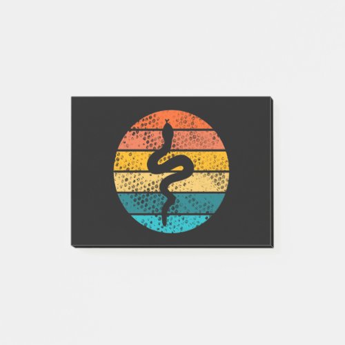 Snake Serpent etro snake Retro Post_it Notes