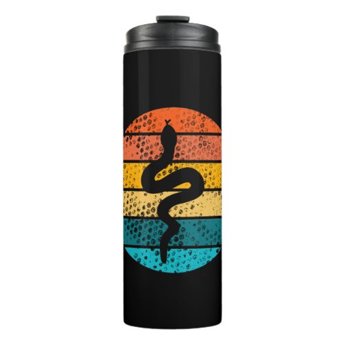 Snake Serpent etro snake Retro Thermal Tumbler