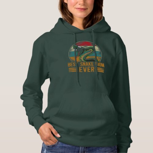 Snake Serpent Mom Mother Retro Vintage Best Snake Hoodie