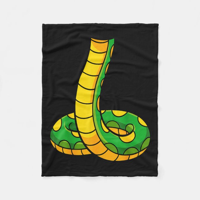 Snake Shirt Adult Men Women Kids Green Body Snake  Fleece Blanket (Front)