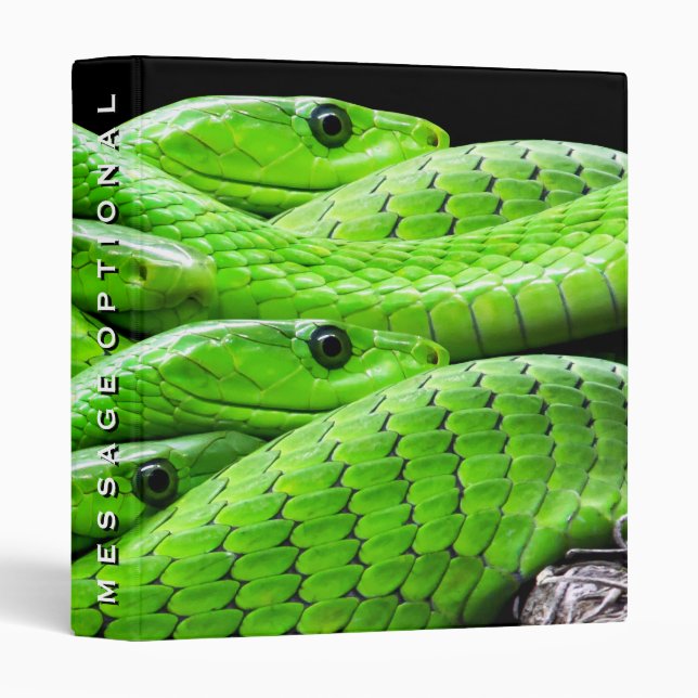 Snake Skin 2 Options 3 Ring Binder (Front/Spine)