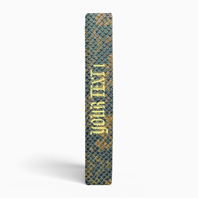 snake skin 3 ring binder (Spine)