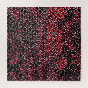 Snake skin: abstract background. jigsaw puzzle
