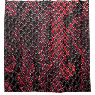 Snake skin: abstract background. shower curtain
