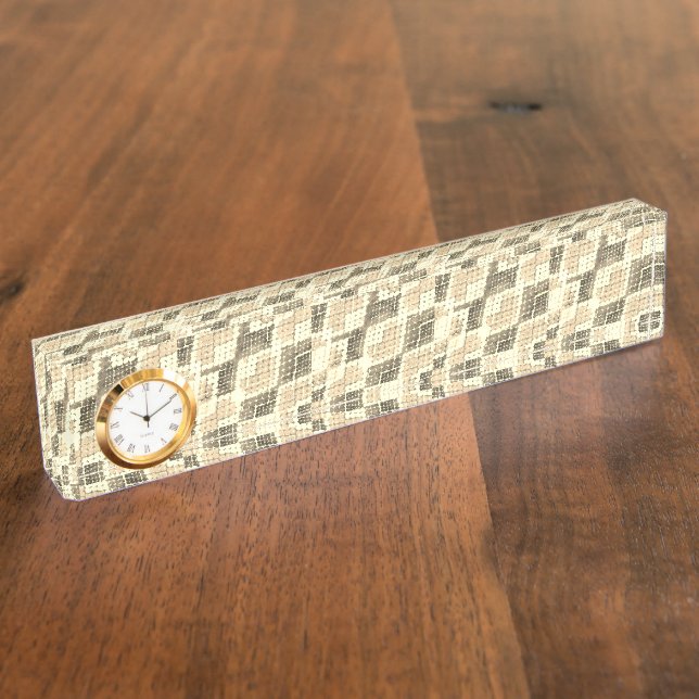 Snake skin, Anaconda . Desk Name Plate (Side)
