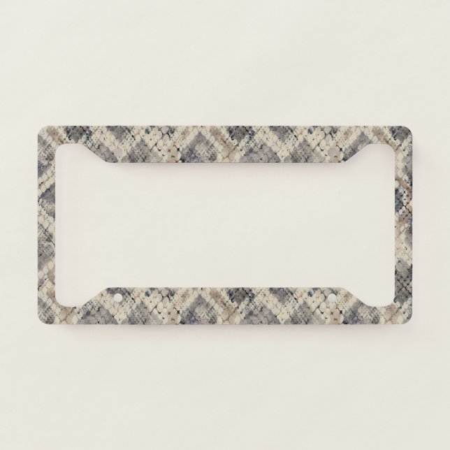 Snake skin,  Anaconda skin License Plate Frame (Front)