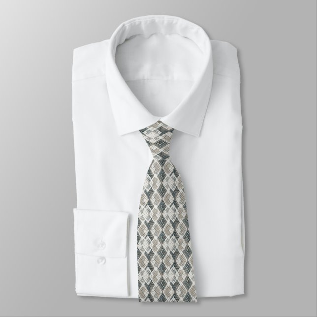 Snake skin.  Anaconda  skin. Neck Tie (Tied)