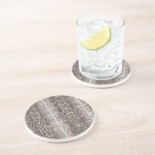 Snake Skin Animal Print Coaster