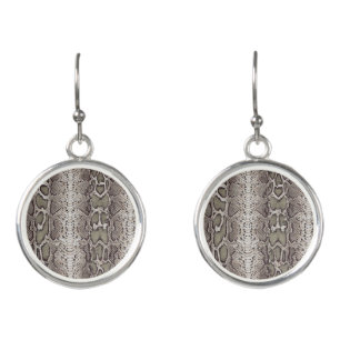 Snake Skin Animal Print Earrings