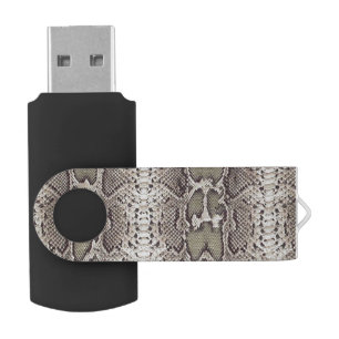 Snake Skin Animal Print Flash Drive
