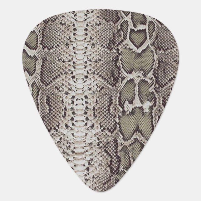 Snake Skin Animal Print Guitar Pick (Front)
