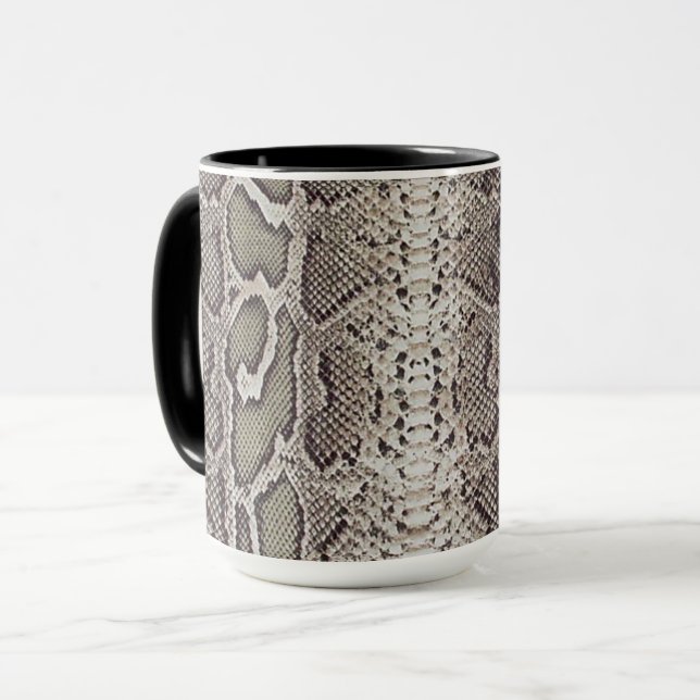 Snake Skin Animal Print Mug (Front Left)