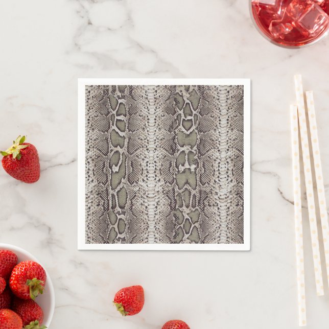 Snake Skin Animal Print Napkins (Insitu)
