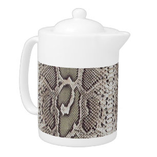 Snake Skin Animal Print Teapot
