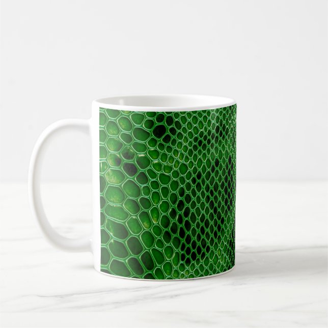Snake skin background coffee mug (Left)