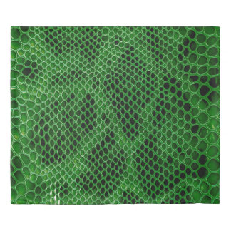 Snake skin background duvet cover