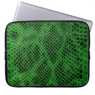 Snake skin background laptop sleeve