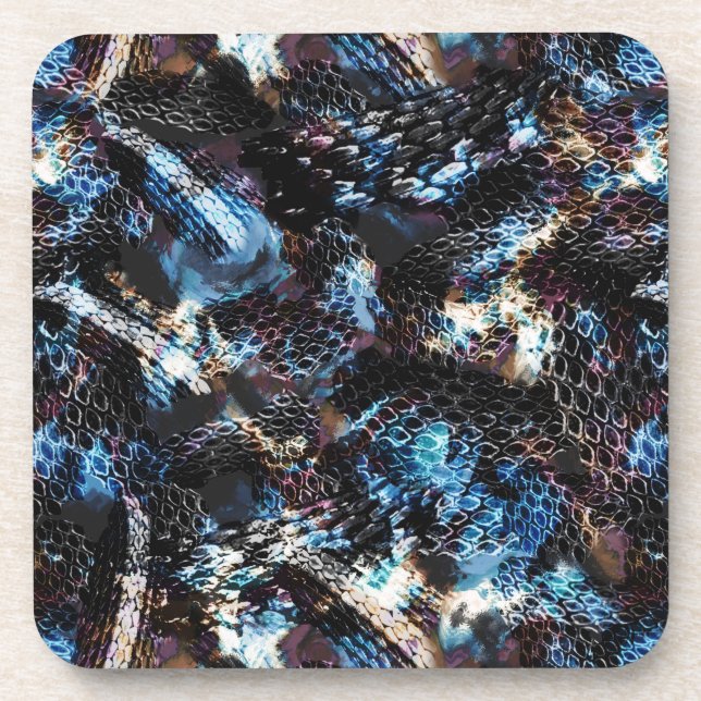 Snake skin beverage coaster (Front)