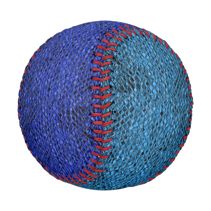 Ubarmhjertig gift pinion Snake skin blue reptile scales two tone baseball | Zazzle.com