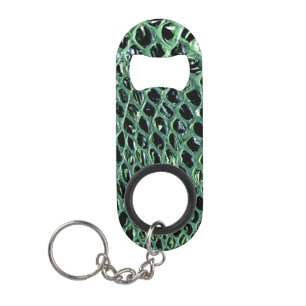 Snake Skin Bottle Opener Key Chain