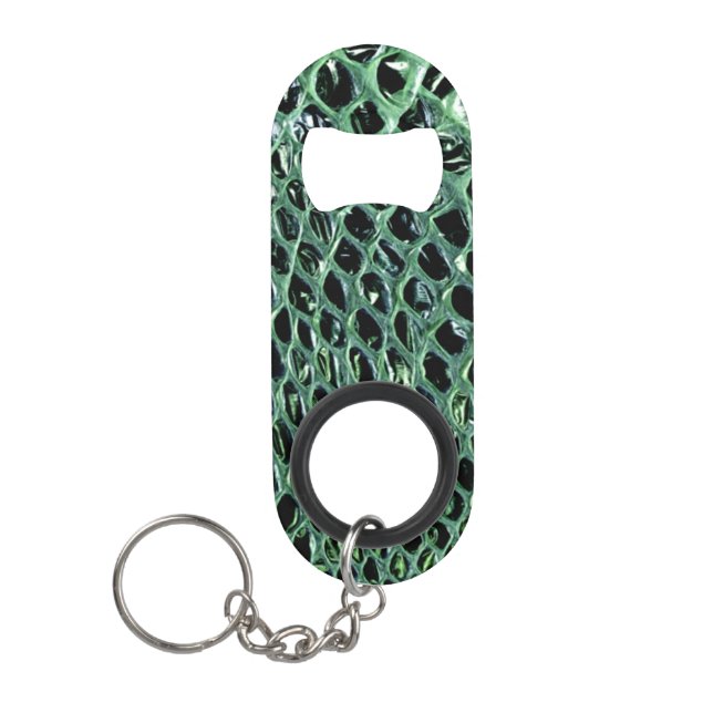Snake Skin Bottle Opener Key Chain (Front)