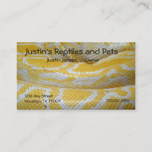 Snake Skin Business Card