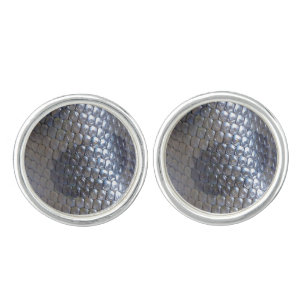 Snake skin cufflinks