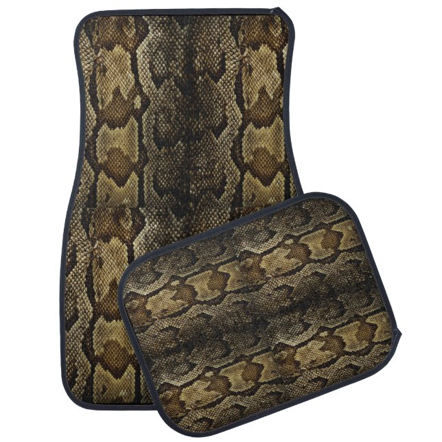 Snake Skin Design Car Floor Mat (Set)