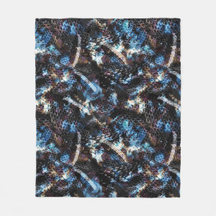Snake skin fleece blanket