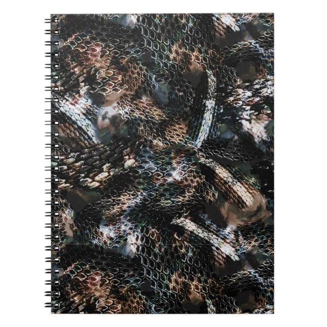 Snake skin , leather notebook (Front)