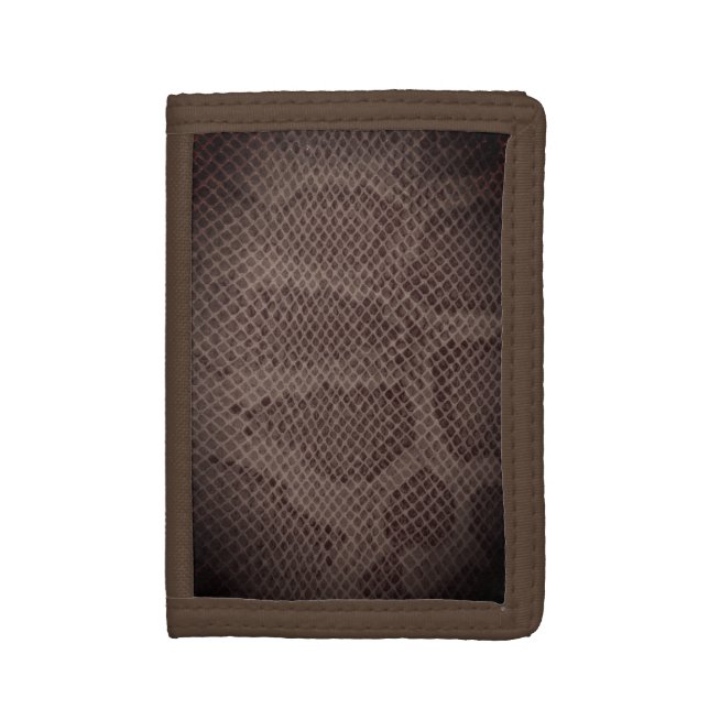 Snake Skin Leather Wallet (Front Vertical)
