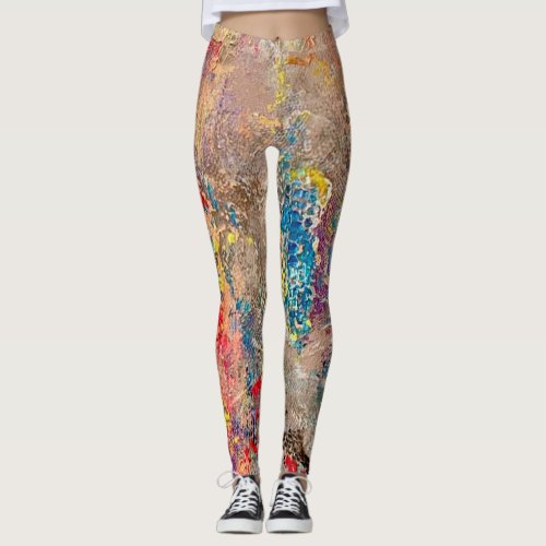 Snake Skin Leggings Bold Vibrant Luxury