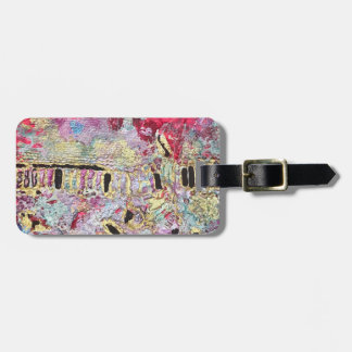 Snake Skin Luggage Tag Bold Vibrant Colorful