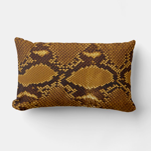 SNAKE SKIN LUMBAR PILLOW (Front)