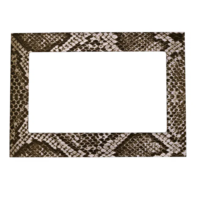Snake skin magnetic photo frame | Zazzle