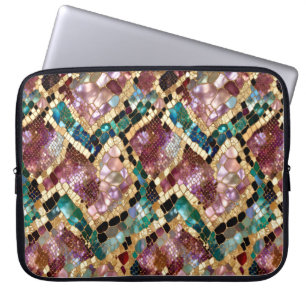 Snake Skin Marble Laptop Sleeve Luxury Case