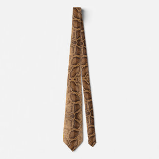 Snake skin neck tie