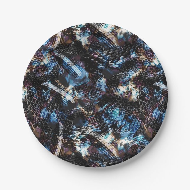 Snake skin paper plates (Front)