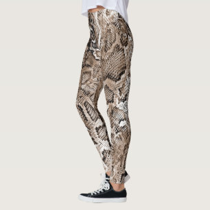 Snake Skin Pattern Leggings
