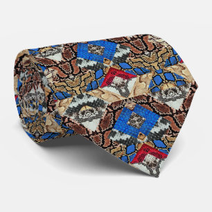 Snake Skin Pattern Neck Tie