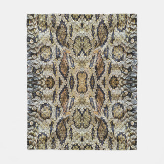 Snake Skin Pattern Texture Fleece Blanket