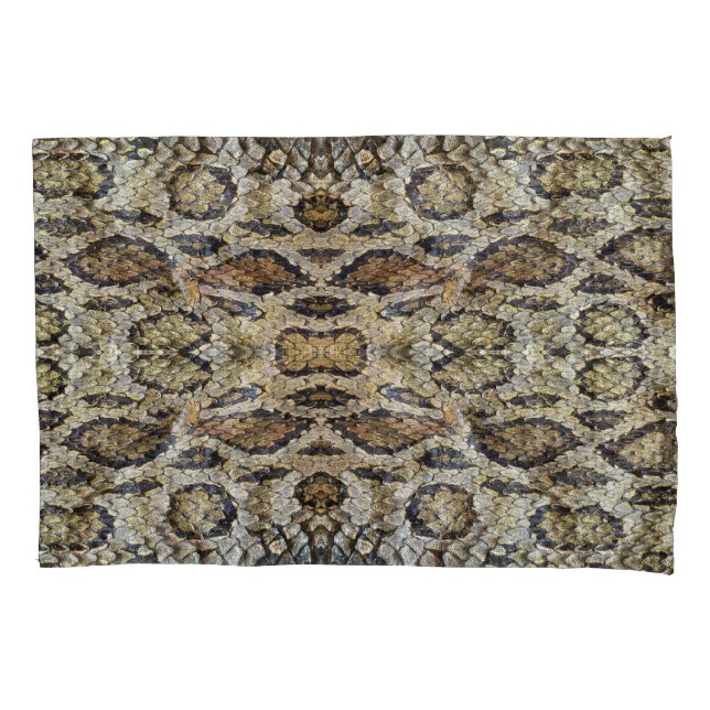 Snake Skin Pattern Texture Pillow Case (Front)
