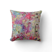 Snake Skin Pillow Electric Neon Bold Colorful