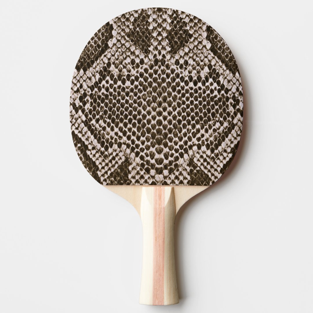 Snake skin ping pong paddle Zazzle