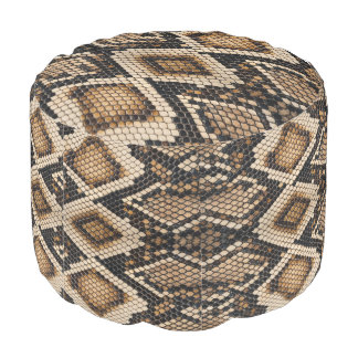 Snake Skin pouf pillow