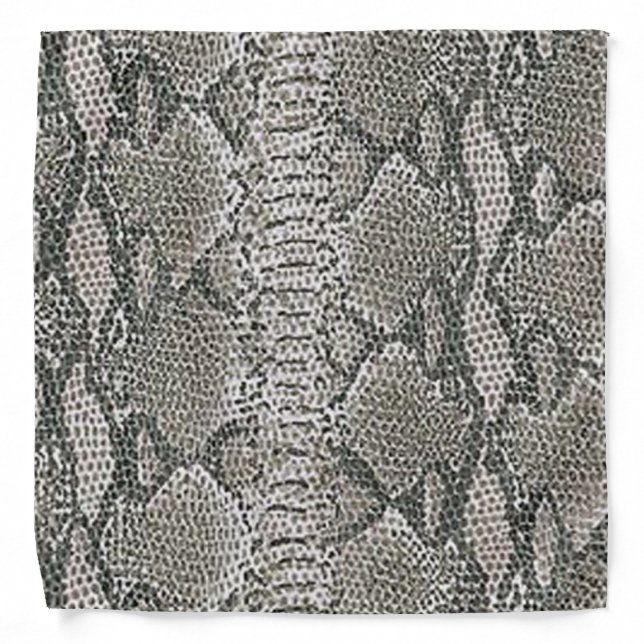 Snake Skin Print Bandana (Front)