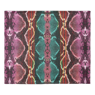 Snake skin print. snake Pattern. Animal print. Col Duvet Cover