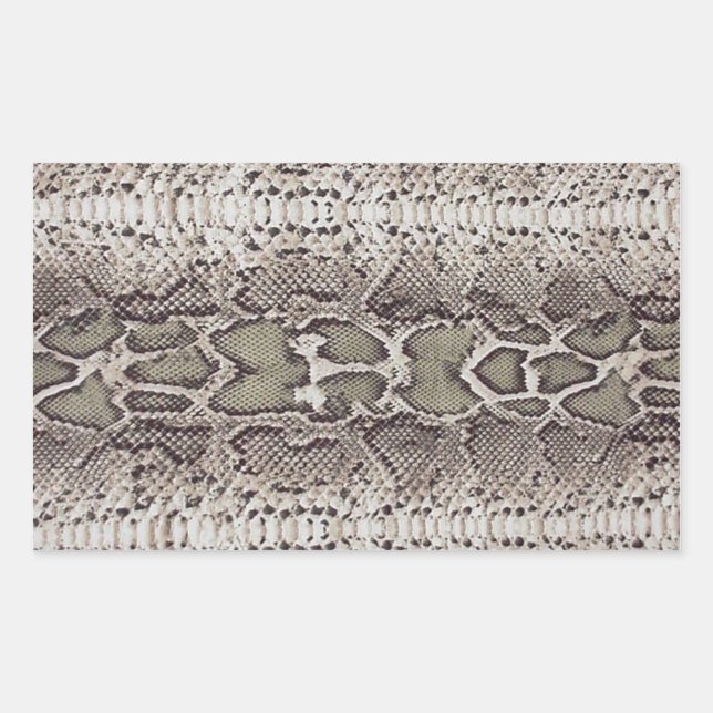 Snake Skin Rectangular Stickers (Front)