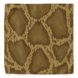 Snake skin, reptile pattern bandana