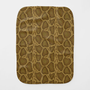 Snake skin, reptile pattern burp cloth